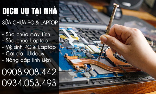 Dịch Vụ Sửa Laptop tại nhà giá rẻ tphcm