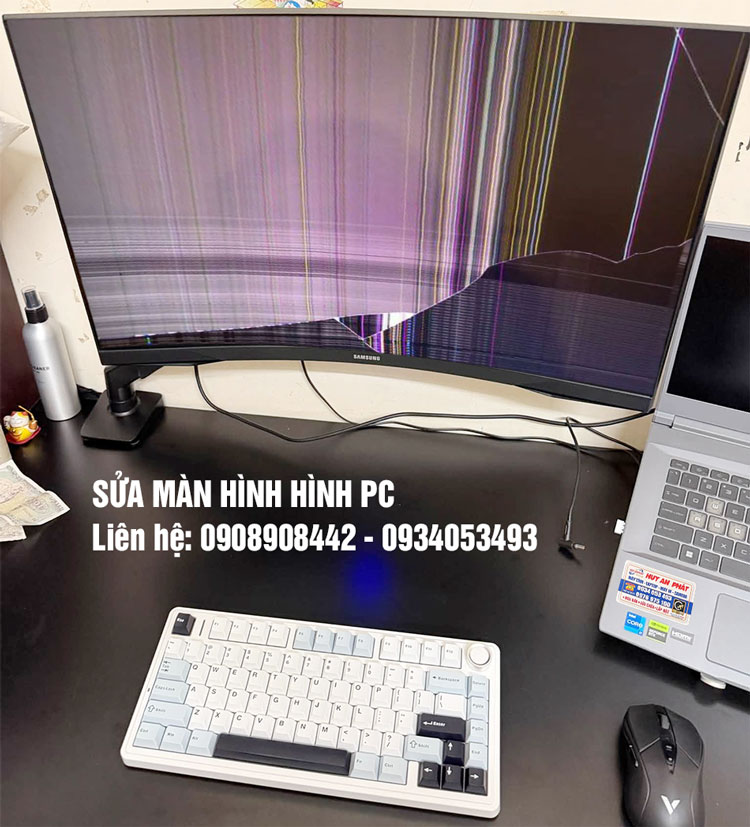 Sửa màn hình máy tính bị vỡ