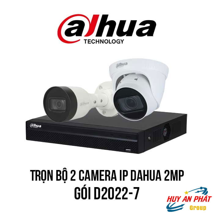 Lắp Đặt Trọn Bộ 2 Camera IP DAHUA Full HD giá rẻ