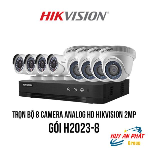 Trọn bộ 8 Camera Analog HD HIKVISION 2MP