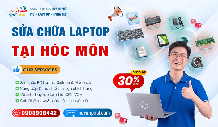 Dịch Vụ Sửa Laptop Hóc Môn Tận Nơi
