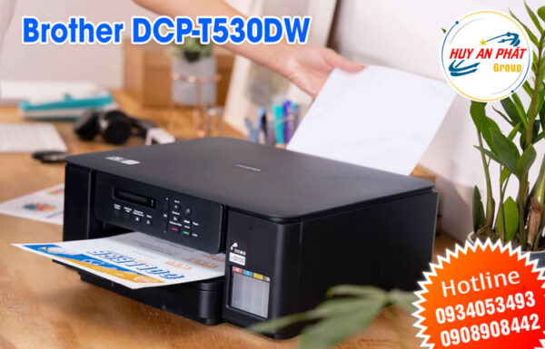 Máy in Màu Brother DCP-T530DW A4 A5 In Copy Scan 2 mặt WIFI 4 Máy in phun màu Brother DCP-T530DW đa chức năng