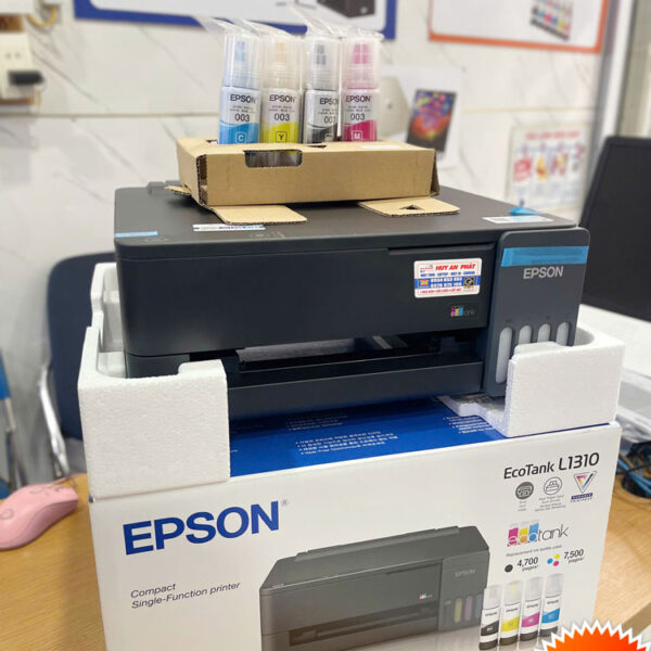 Máy in Phun Màu Epson EcoTank L1310 A4 A5 Thay L1210 Cũ 8 Bán máy in Epson L1310 giá rẻ