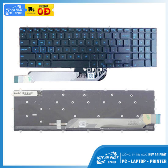 Thay Phím Dell Gaming G3 3000 G5 5000 G7 7000 XPS 15 LED Xanh 8 Thay Bàn Phím Dell Gaming G3 G5 G7 XPS 15 756x